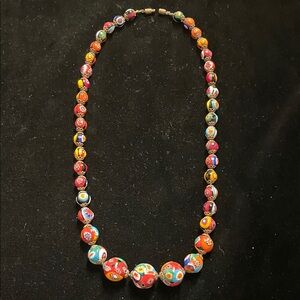 Venetian Glass Beaded Necklace